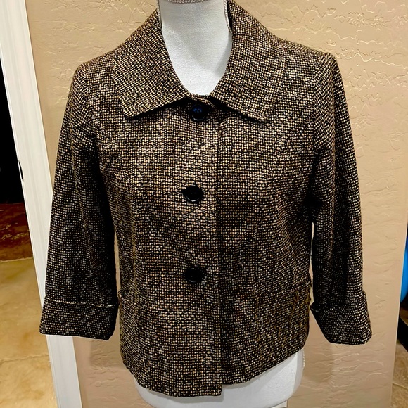 Harve Benard Jackets & Blazers - Harve Bernard gold-black tweed jacket!
